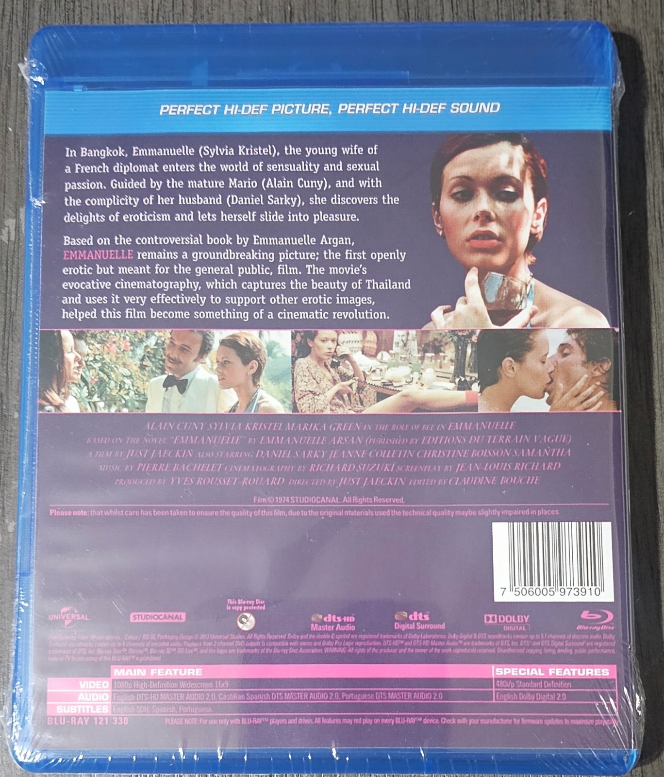 Emmanuelle Blu-Ray Latin American Import English Audio Spoken Free Shipping