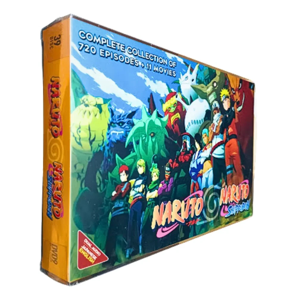 Naruto & Naruto Shippuden Complete 1-720 Episodes & 11 Movies English Dub DVD
