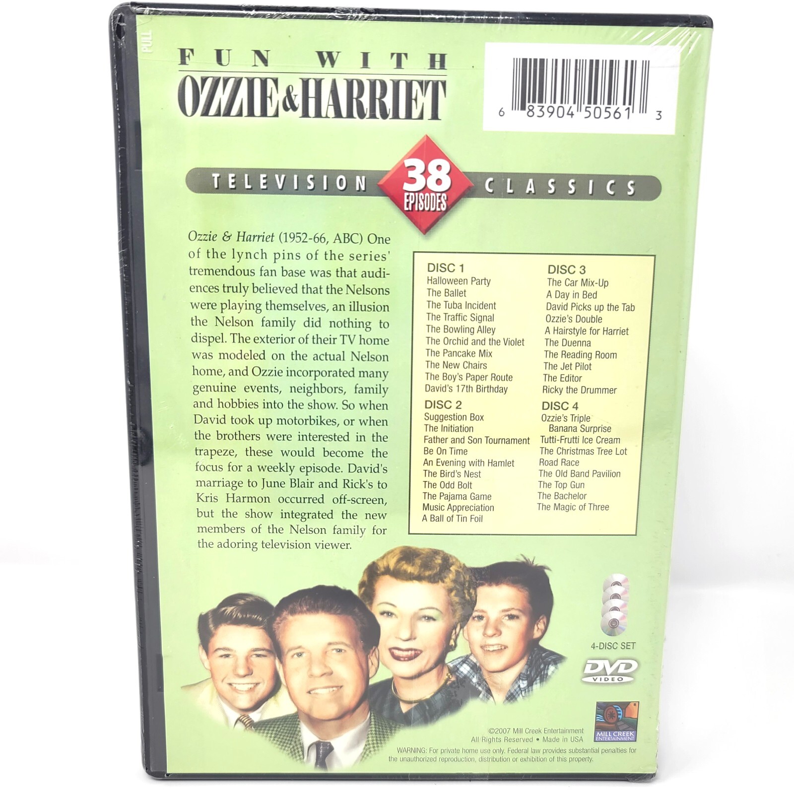 The Adventures of Ozzie and Harriet Time Life DVD + Here Come The Nelsons VHS