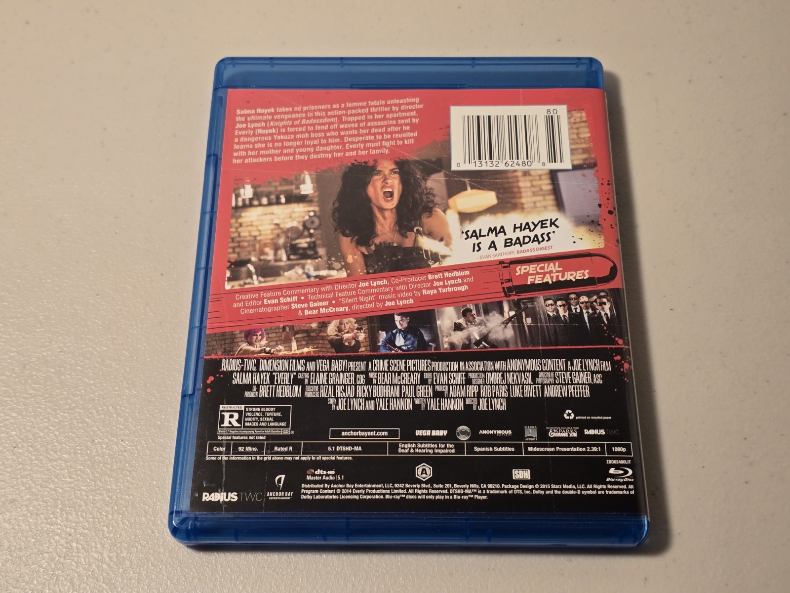 Everly (Blu-ray, 2014) Selma Hayek