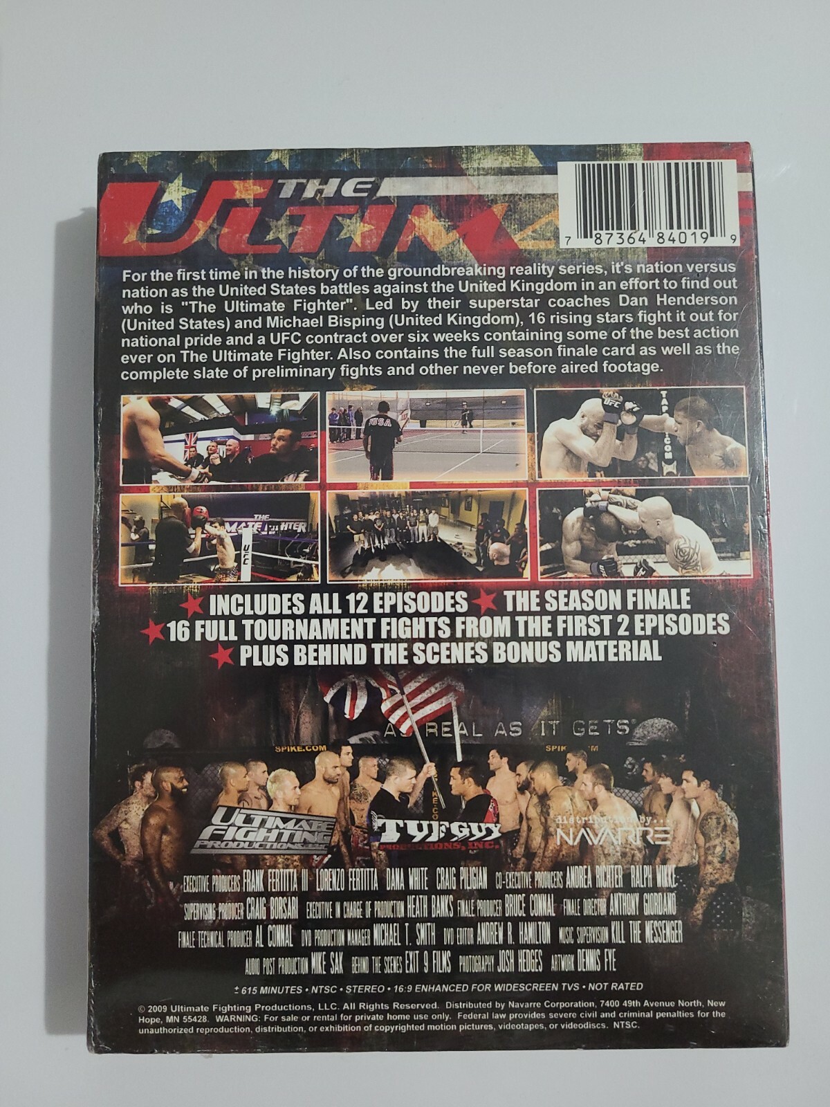 UFC Ultimate Fighter United States vs United Kingdom DVD RARE Box Set Brand New