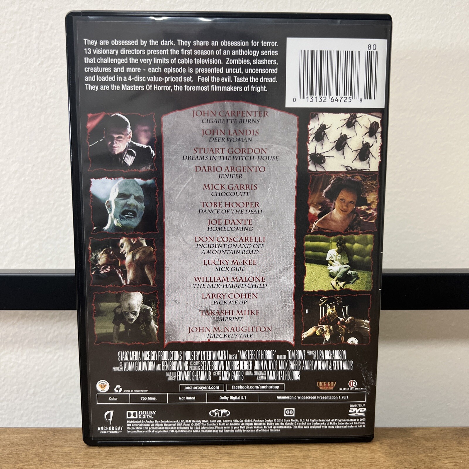 Masters of Horror: The Complete First Season (DVD, 2005)