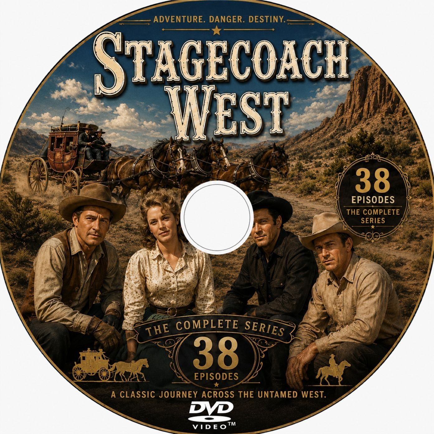 Stagecoach West (1960) Classic TV Series DVD – Complete 38 Episodes