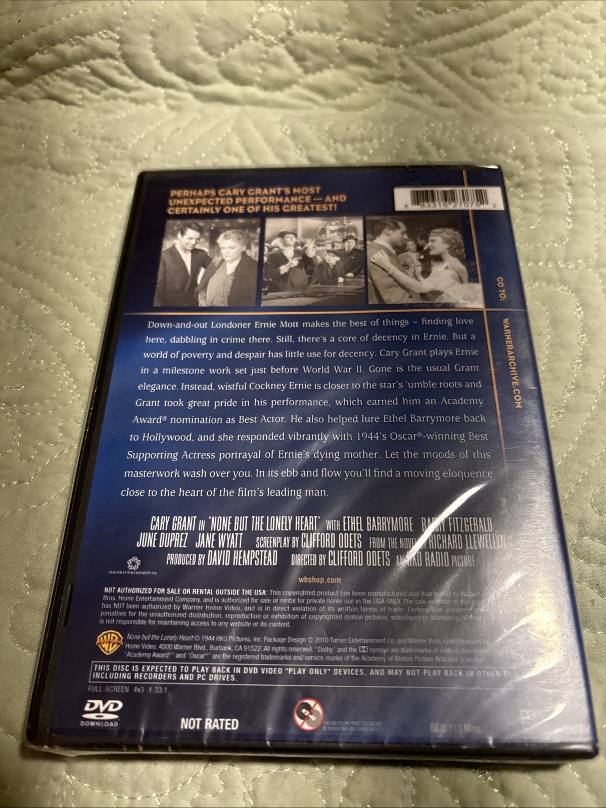 None But the Lonely Heart (1944) DVD Drama Cary Grant NEW Sealed Warner Archive
