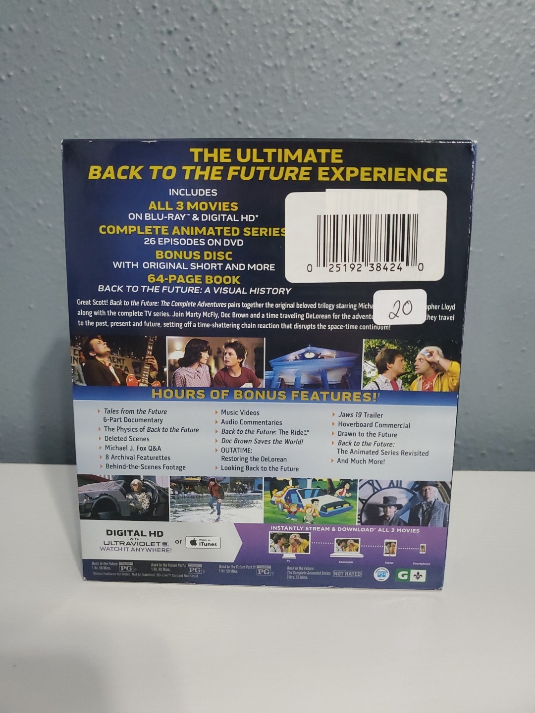 Back to the Future: The Complete Adventures (Blu-ray, 2016, 8-Disc Set) Used VG