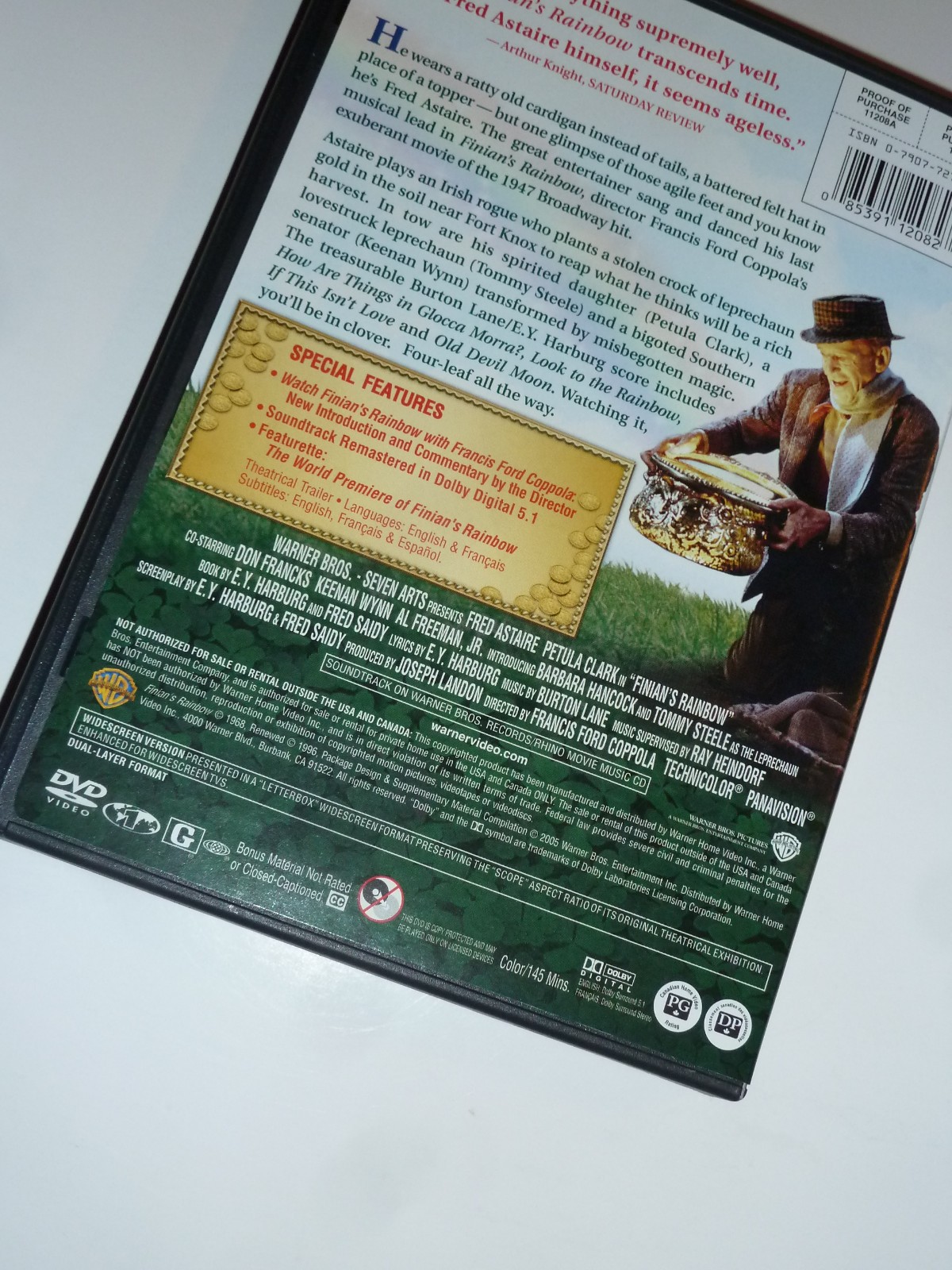 Finian’s Rainbow DVD 1968 movie musical Fred Astaire Francis Ford Coppola!