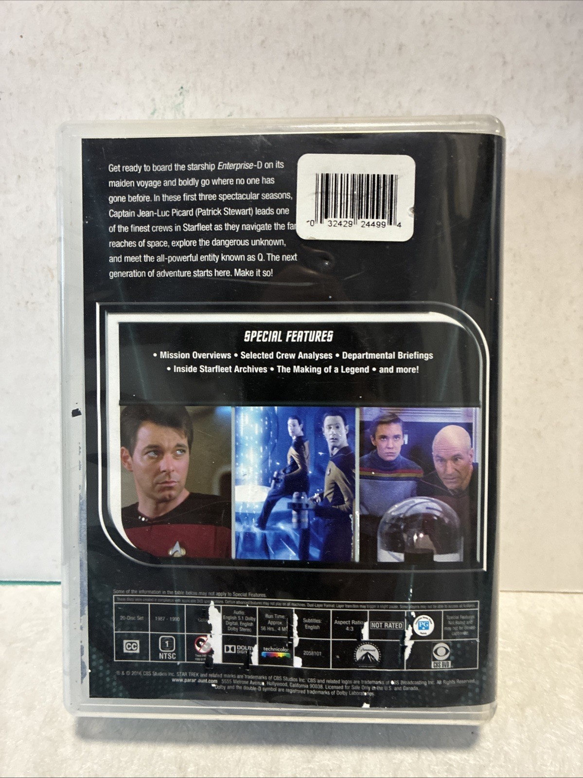 Star Trek: The Next Generation Season 1-3 20-Disc DVD VIDEO TV SHOW sci-fi space