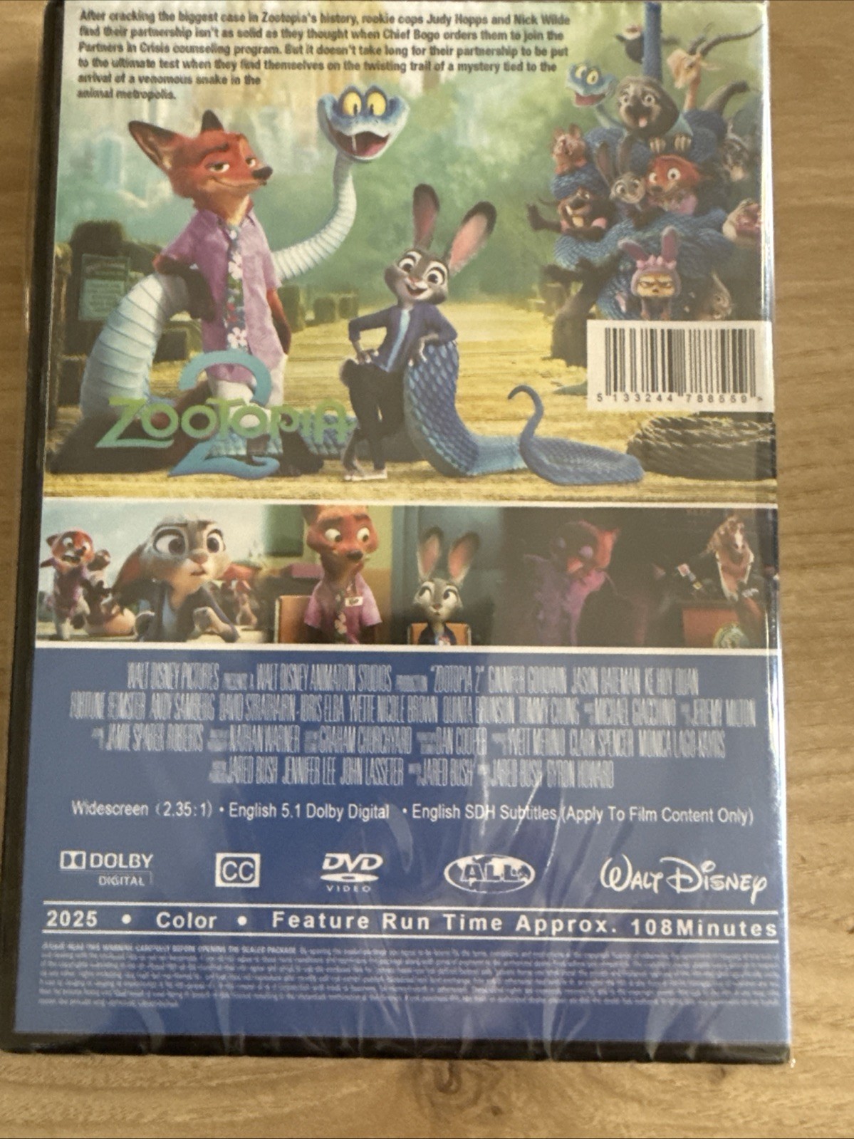 Zootopia 2 (2025) New Sealed DVD