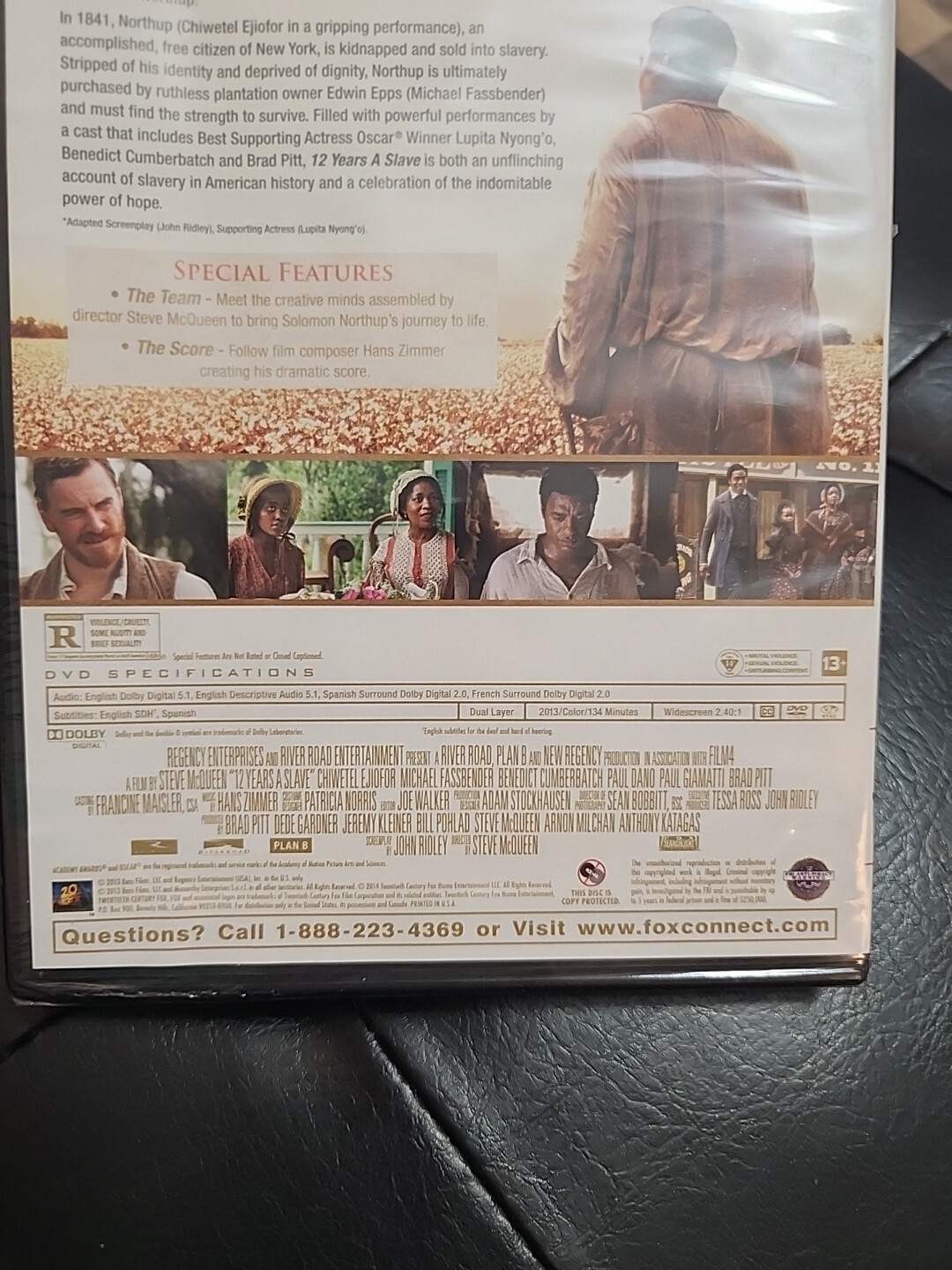 12 Years a Slave (DVD, 2013) Chinese Ejiofor, Brad Pitt, Paul Dano, Paul Giamatt