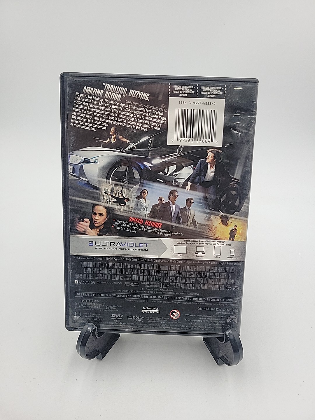 Mission: Impossible: Ghost Protocol (DVD, 2011) Tom Cruise