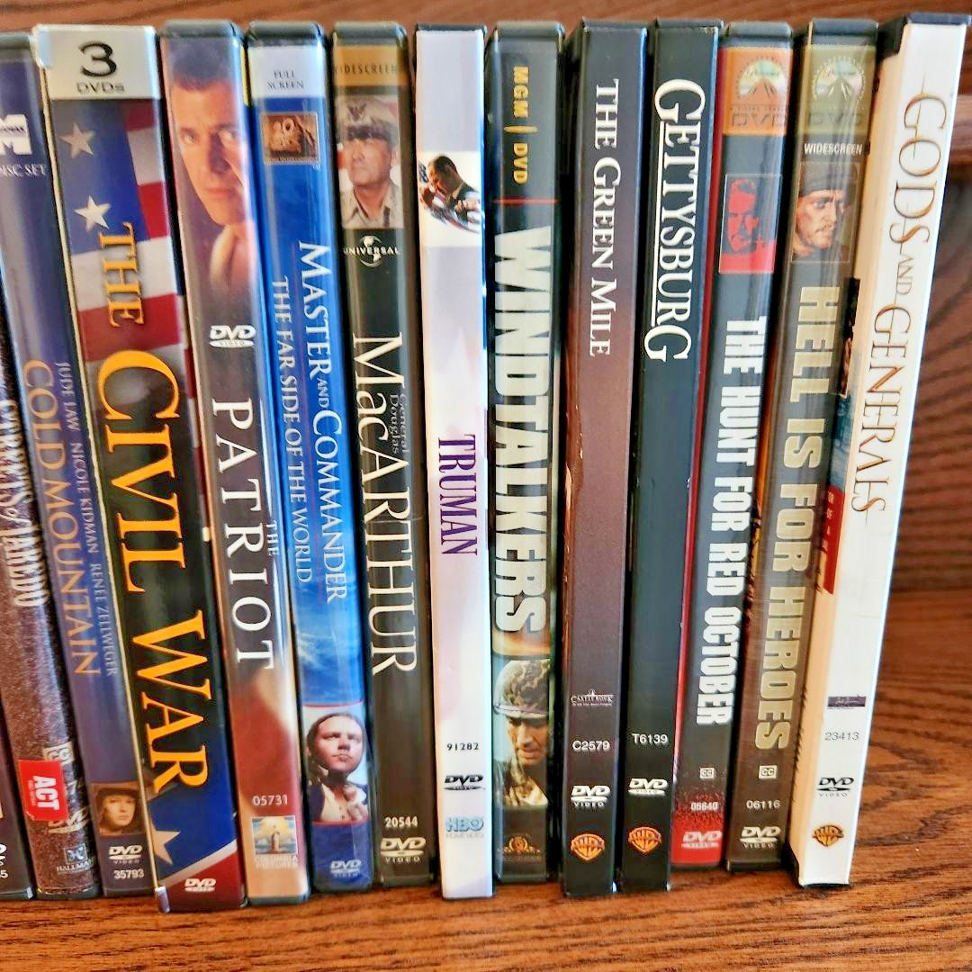 18 DVD Western War Movie Lot Lonesome Dove Streets of Laredo Green Mile Patriot