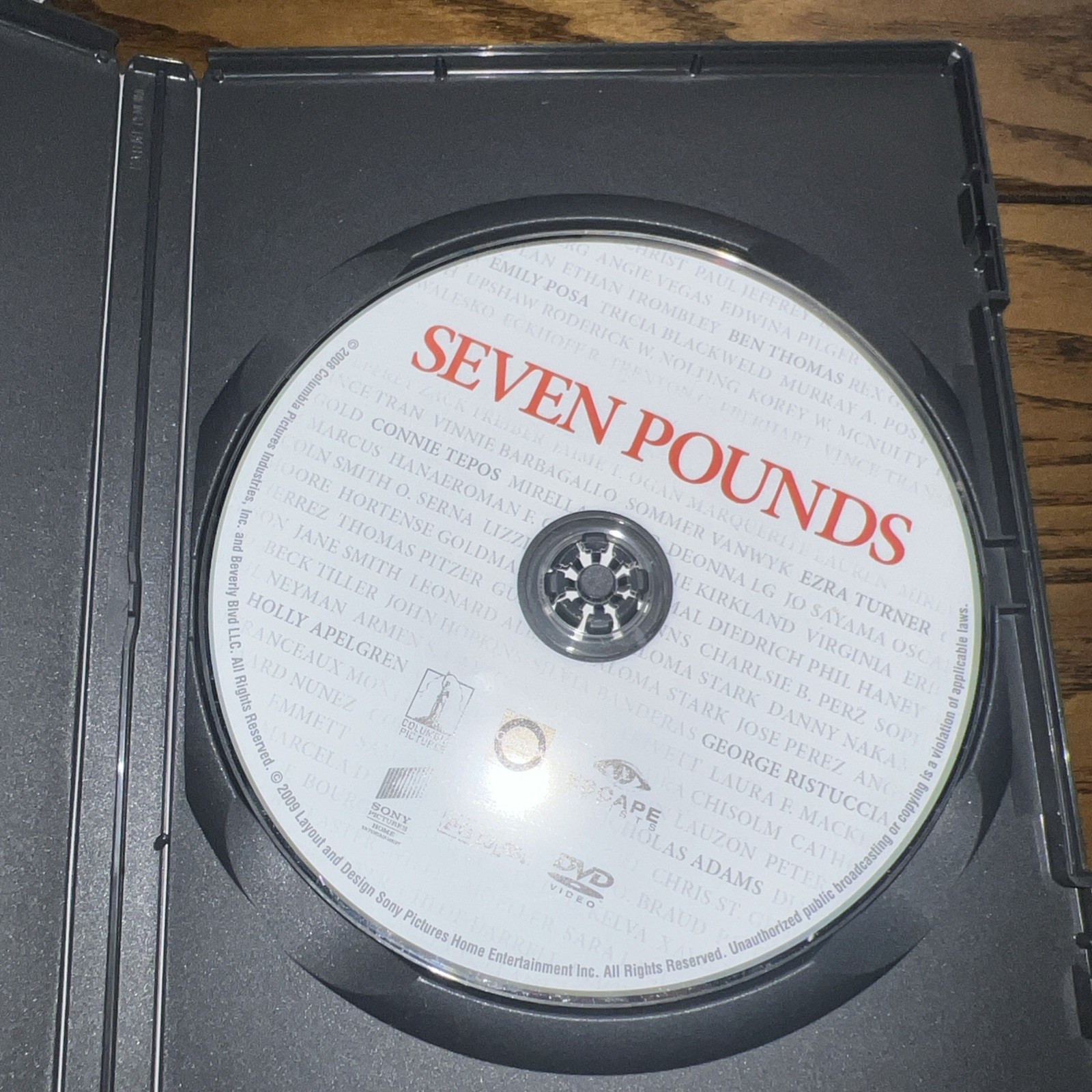 Seven Pounds (DVD, 2008)