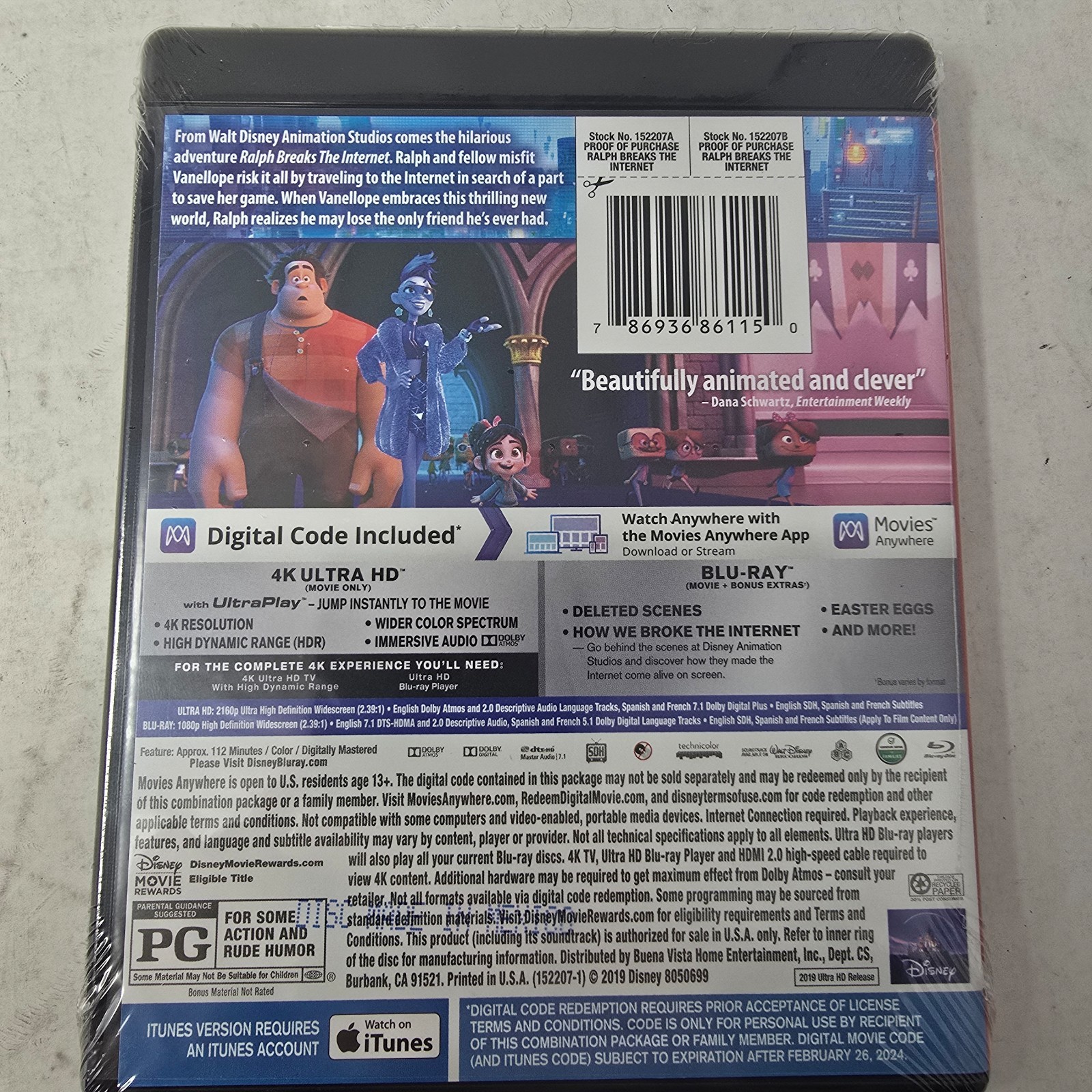 Ralph Breaks The Internet (Ultra HD 2018) SEALED! NEW SEALED DISNEY PIXAR WRECKS
