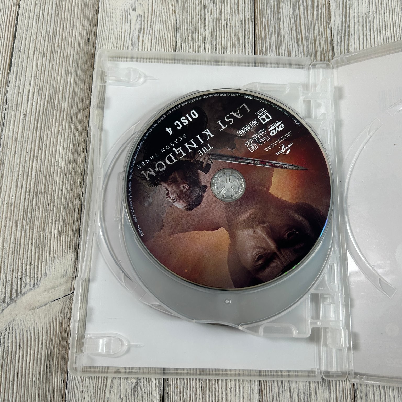 The Last Kingdom Season 3 DVD 2018 English SDH Widescreen 4-Disc Set