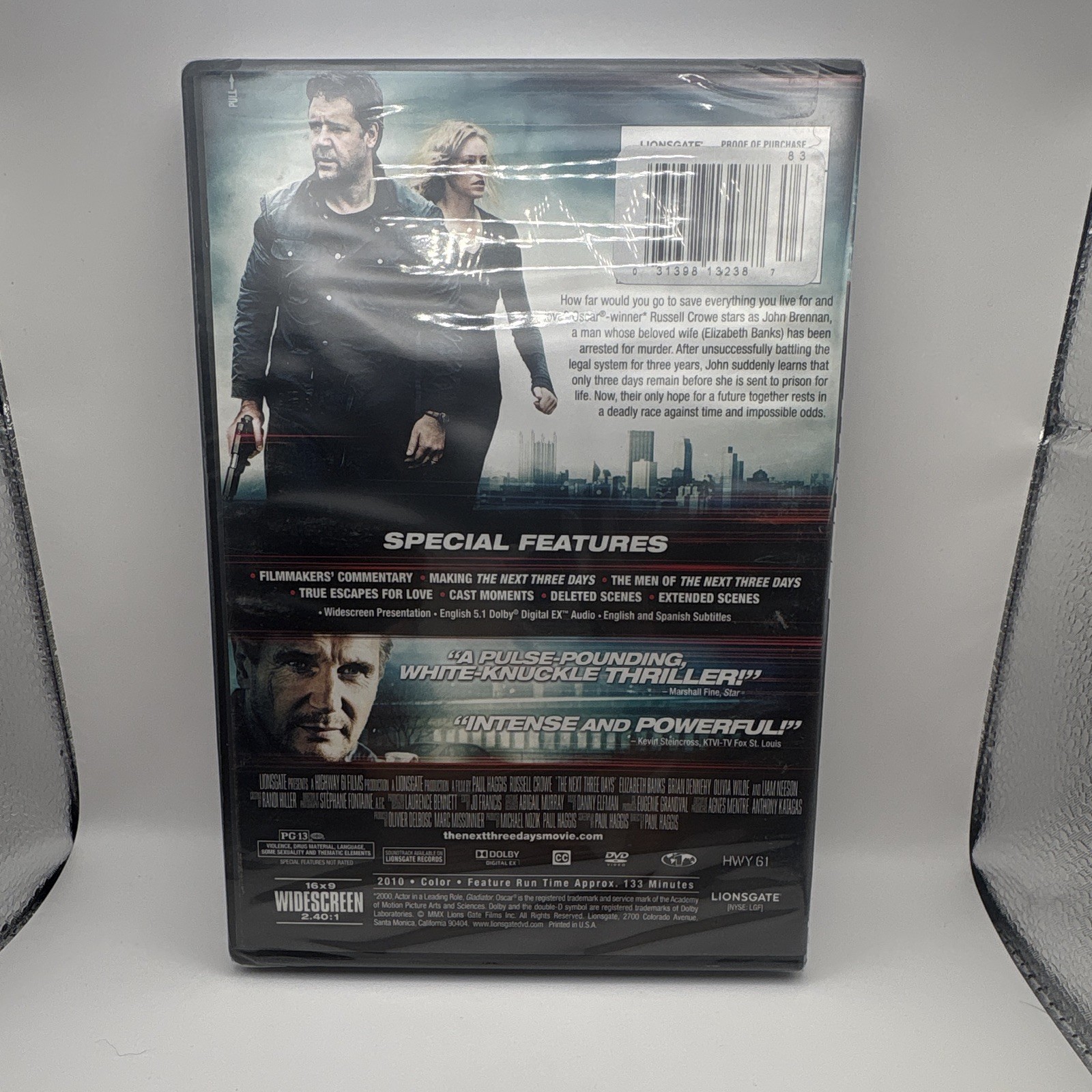 The Next Three Days (DVD) 2010 Thriller PG-13 Crowe 133 min WS Subs Comm