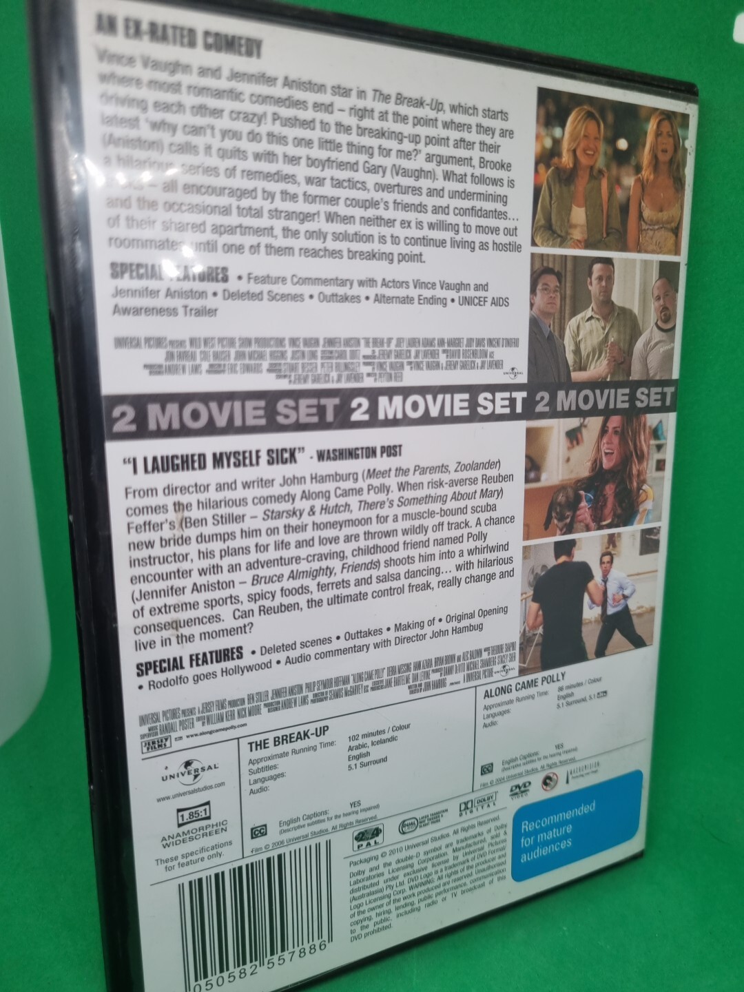 MINT DISC The Break-Up / Along Came Polly DVD-2 Discs Region 4