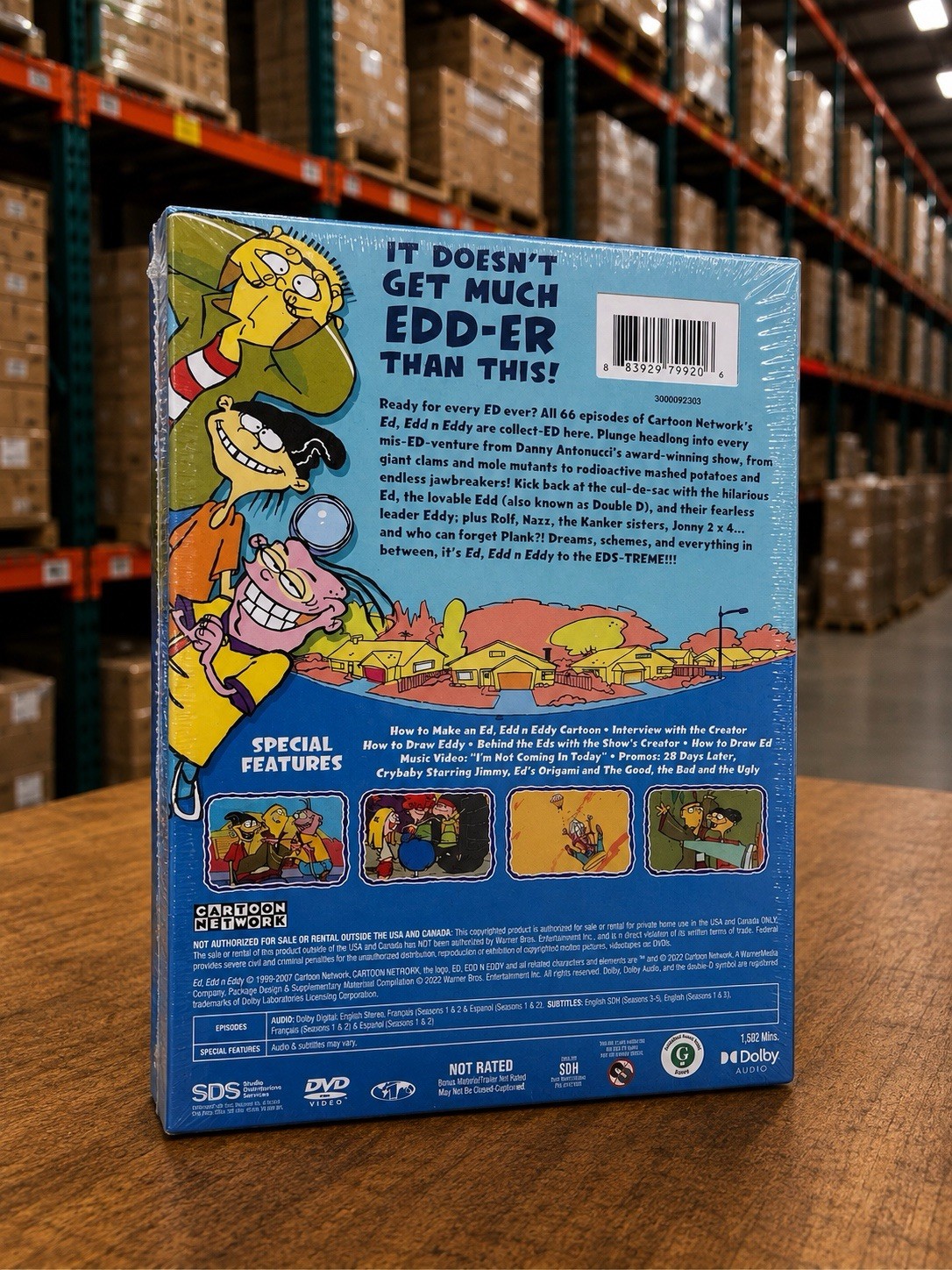 Ed, Edd N Eddy Complete Series 66 Episodes DVD (10-Discs, Box-Set). Brand New!