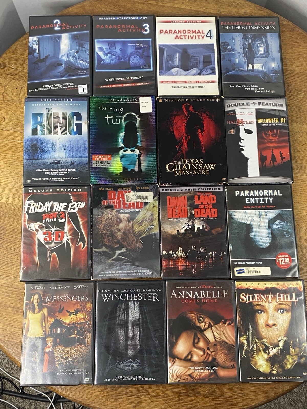 40 Horror DVD Lot – Ring Annabelle Friday 13th Grudge Paranormal Blair – Tested