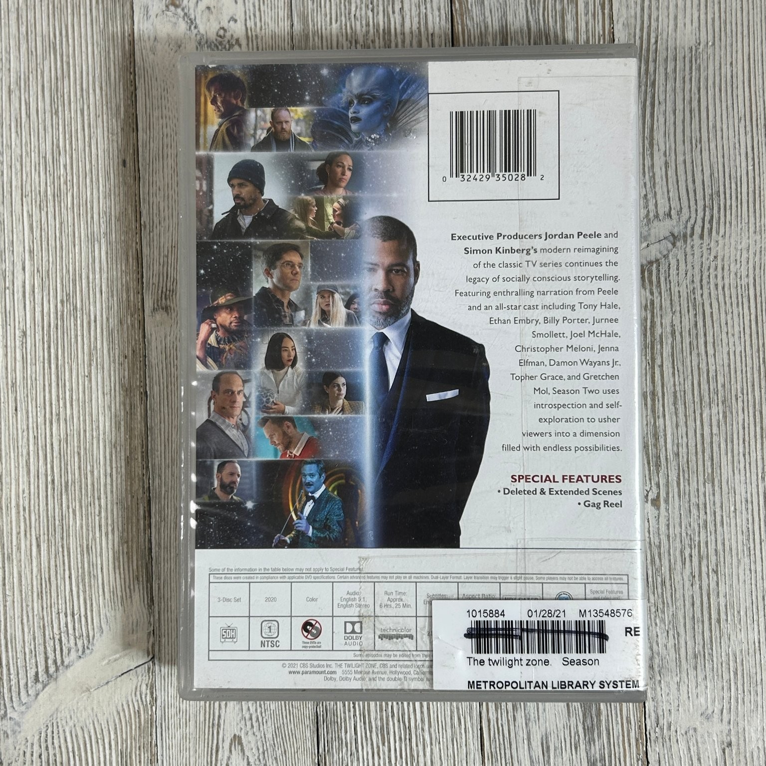 The Twilight Zone Season 2 DVD 2020 Jordan Peele Billy Porter Topher Grace