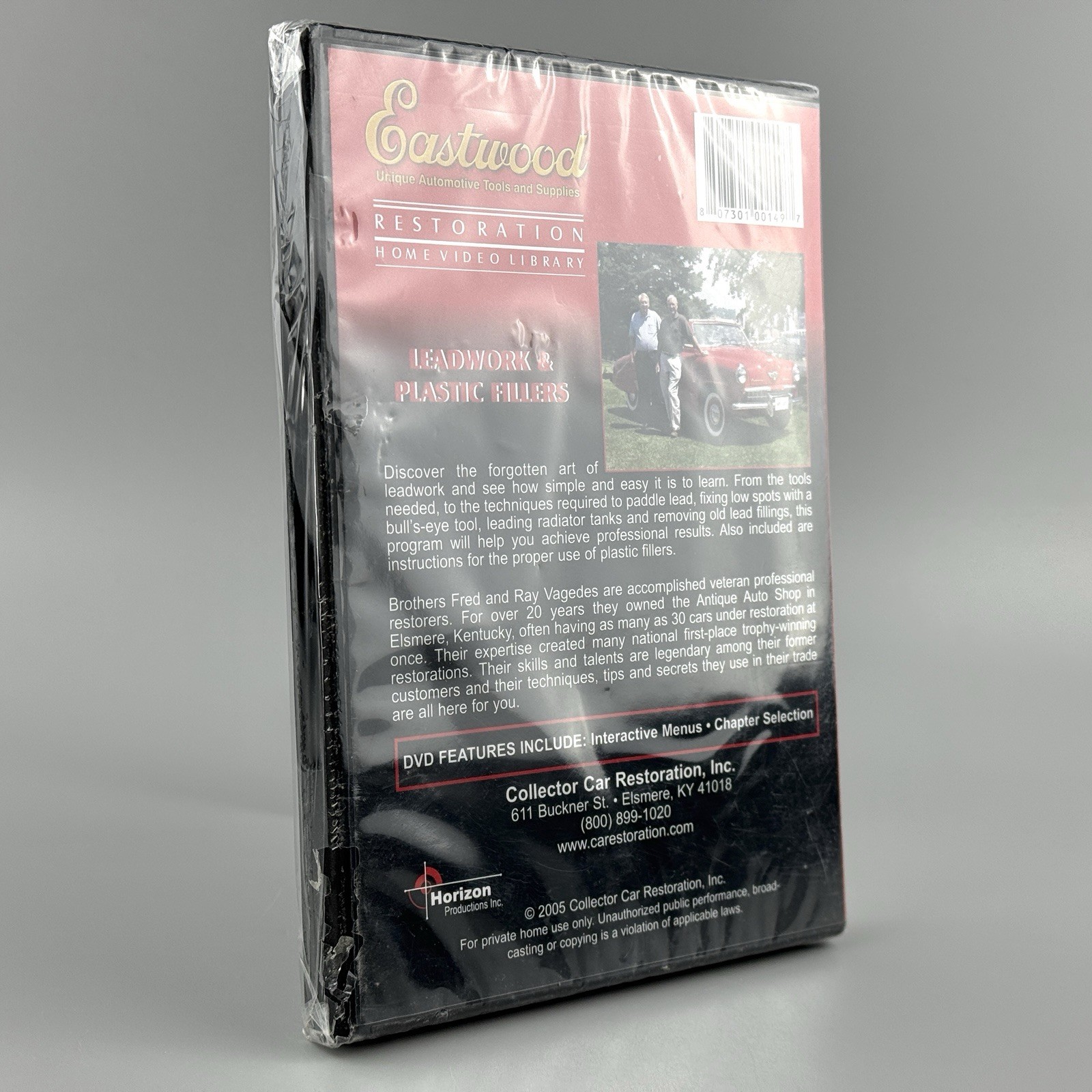 Eastwood Automotive Restoration Leadwork & Plastic Fillers Disc Four (DVD, 2005)
