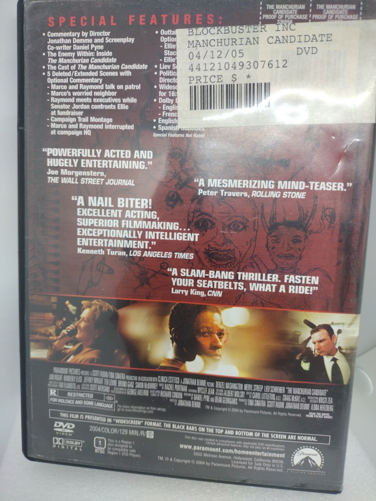 The Manchurian Candidate (Widescreen Collection) – DVD – VERY GOOD