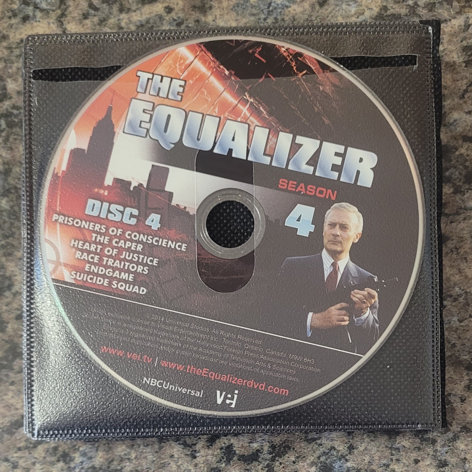 The Equalizer 1985-1988 Complete Series Season 1-4 DVD 1,2,3,4 Edward Woodward