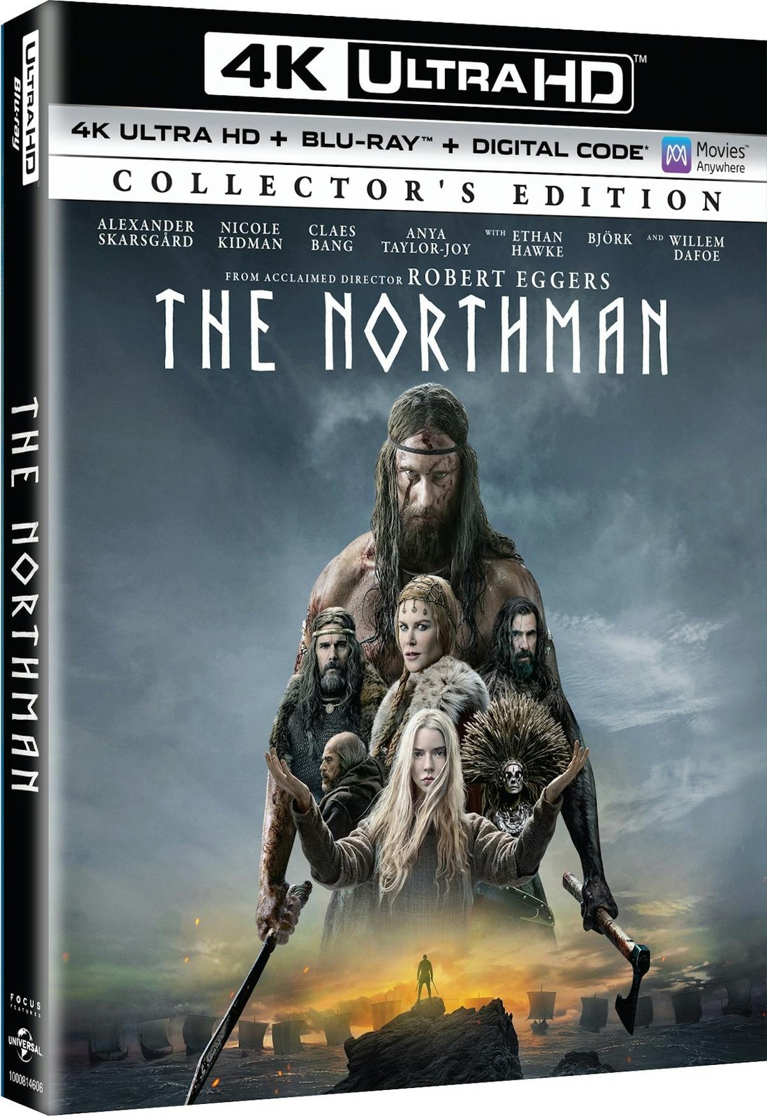 The Northman 4K UHD Blu-ray Alexander Skarsgård NEW