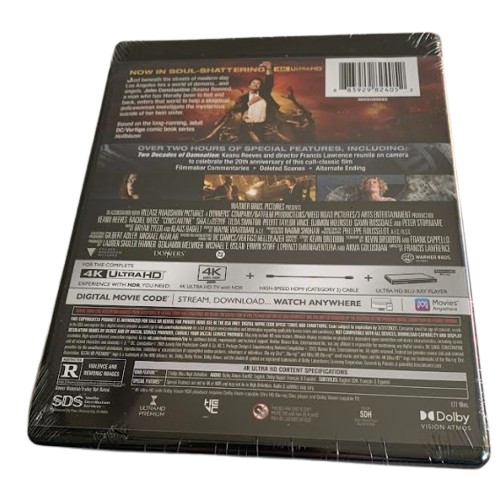 Constantine 4K UHD Blu-ray Keanu Reeves Rachel Weisz Shia LaBeouf Tilda Hounsou