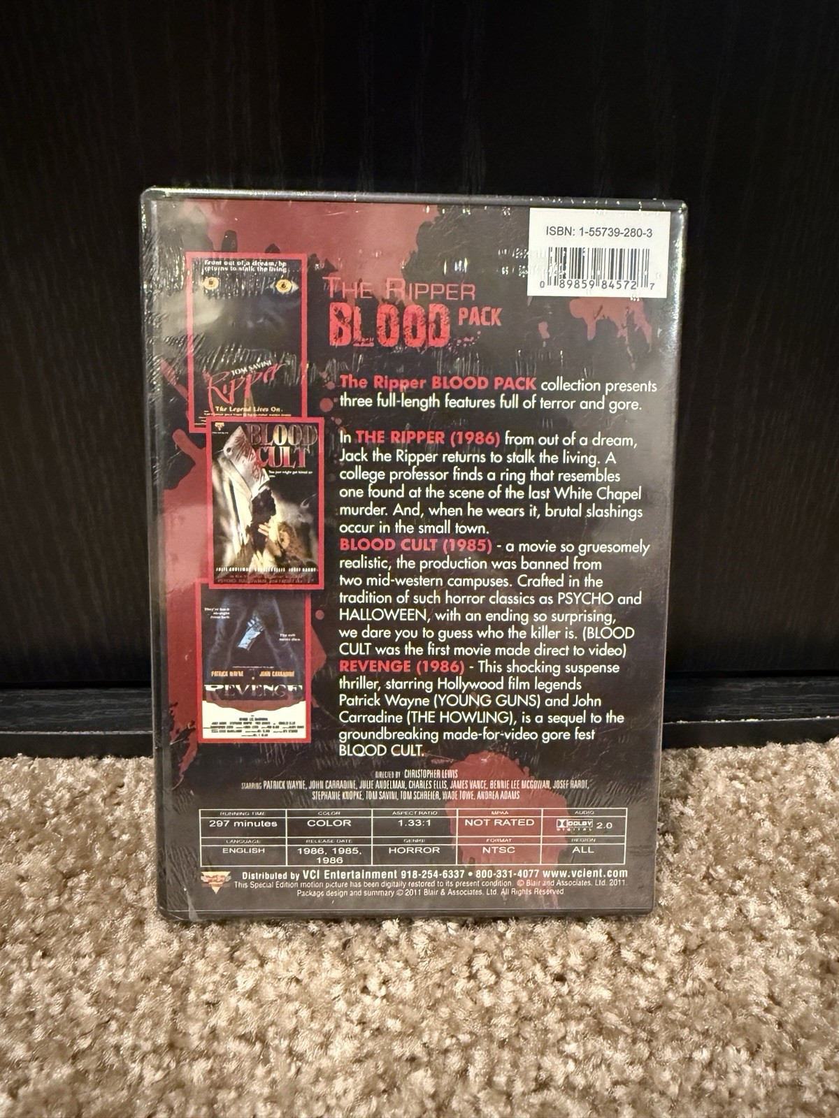 The Ripper Blood Pack [DVD] Rare & OOP! BRAND NEW! *See Description!*
