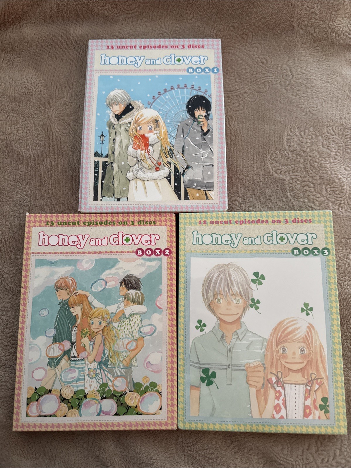 Honey and Clover box sets 1-3 complete series anime on DVD from Viz Media