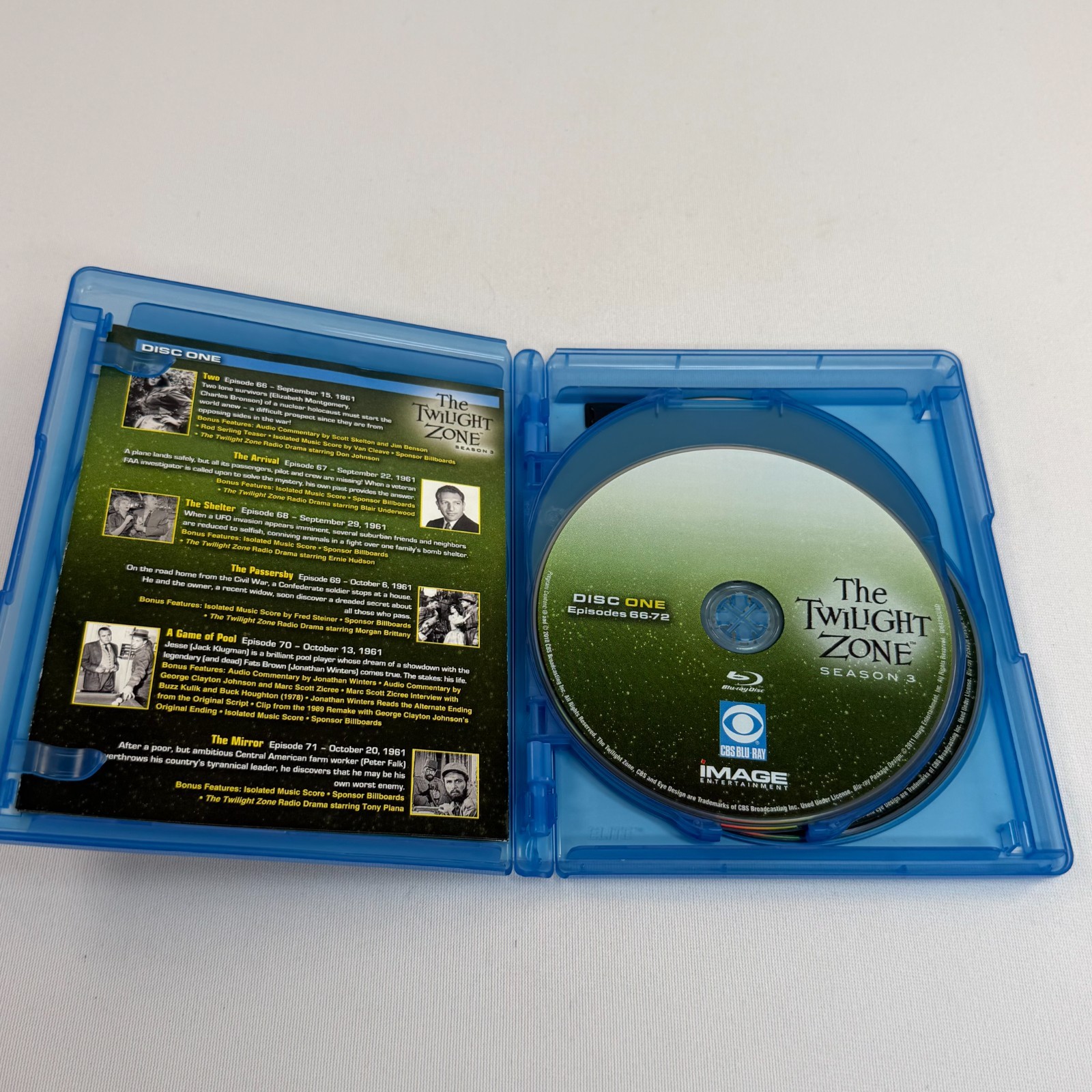 The Twilight Zone Season 3 Complete Blu ray 5 Disc Widescreen Rod Serling USED