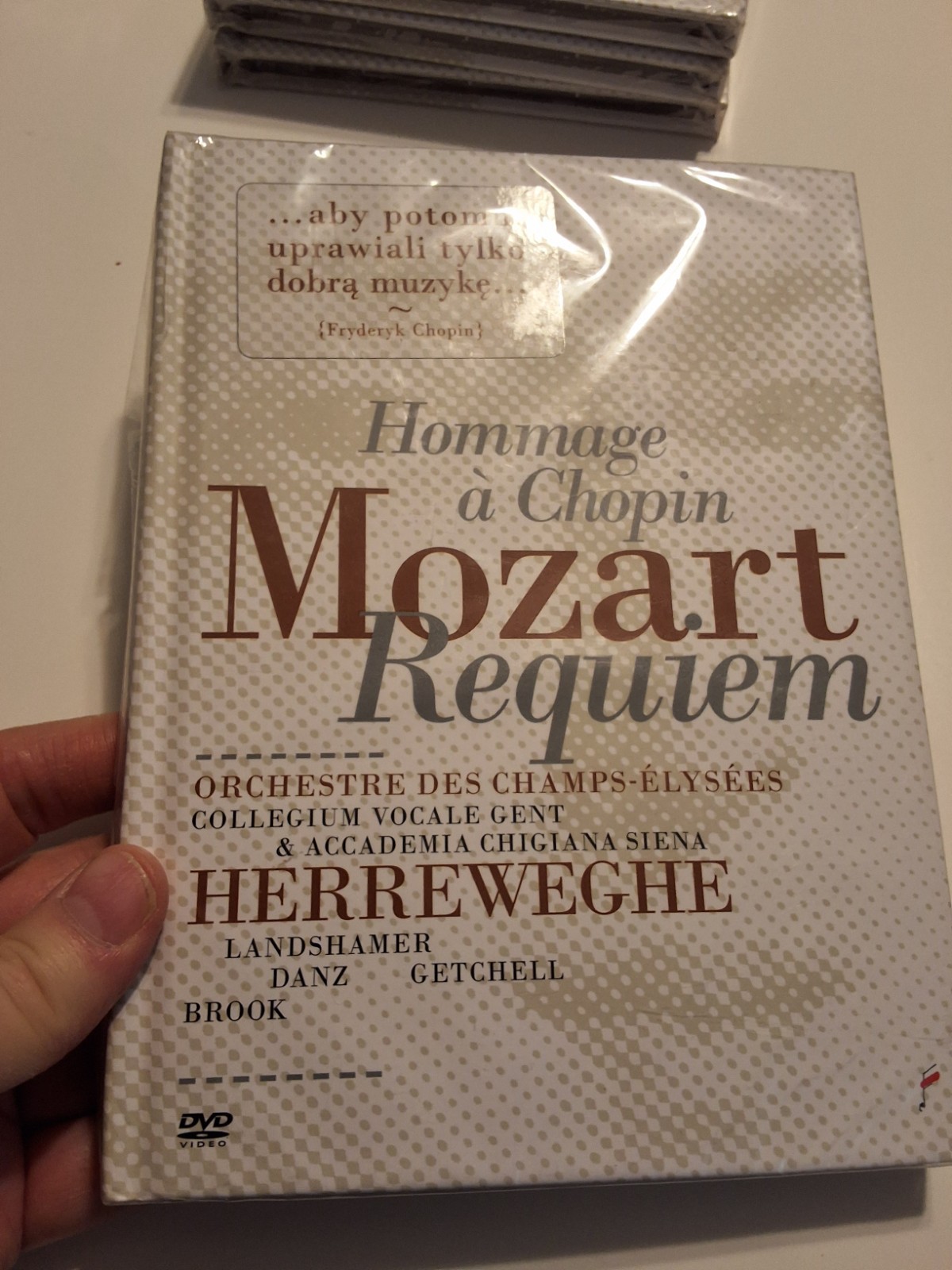 ORCHESTRE DES CHAMPS-ELYSEES/HERREWEGHE: MOZART REQUIEM NEW REGION 2 DVD NOS