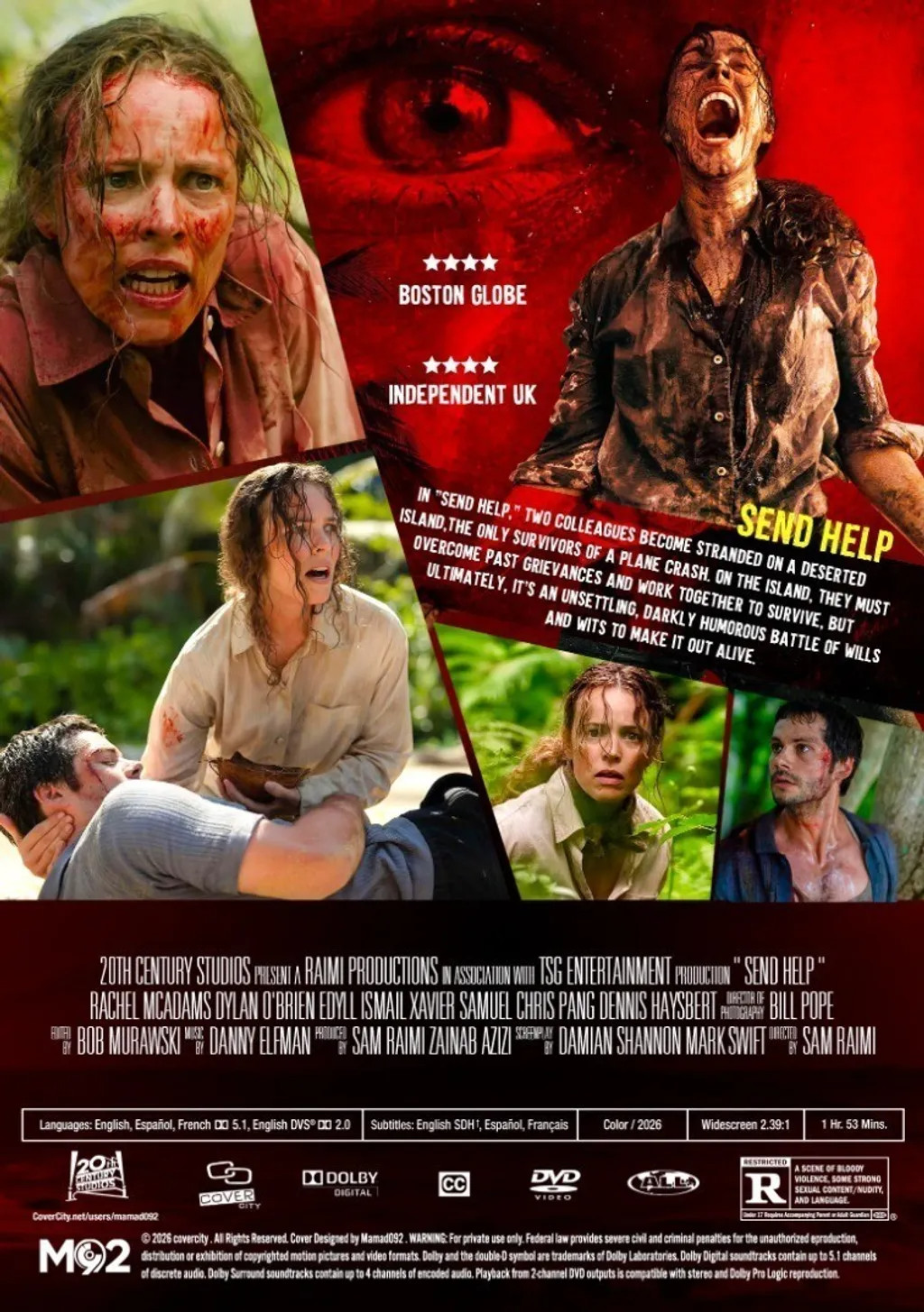 DVD Send Help (2026) | Survival/Thriller Movie | All Region | English Audio