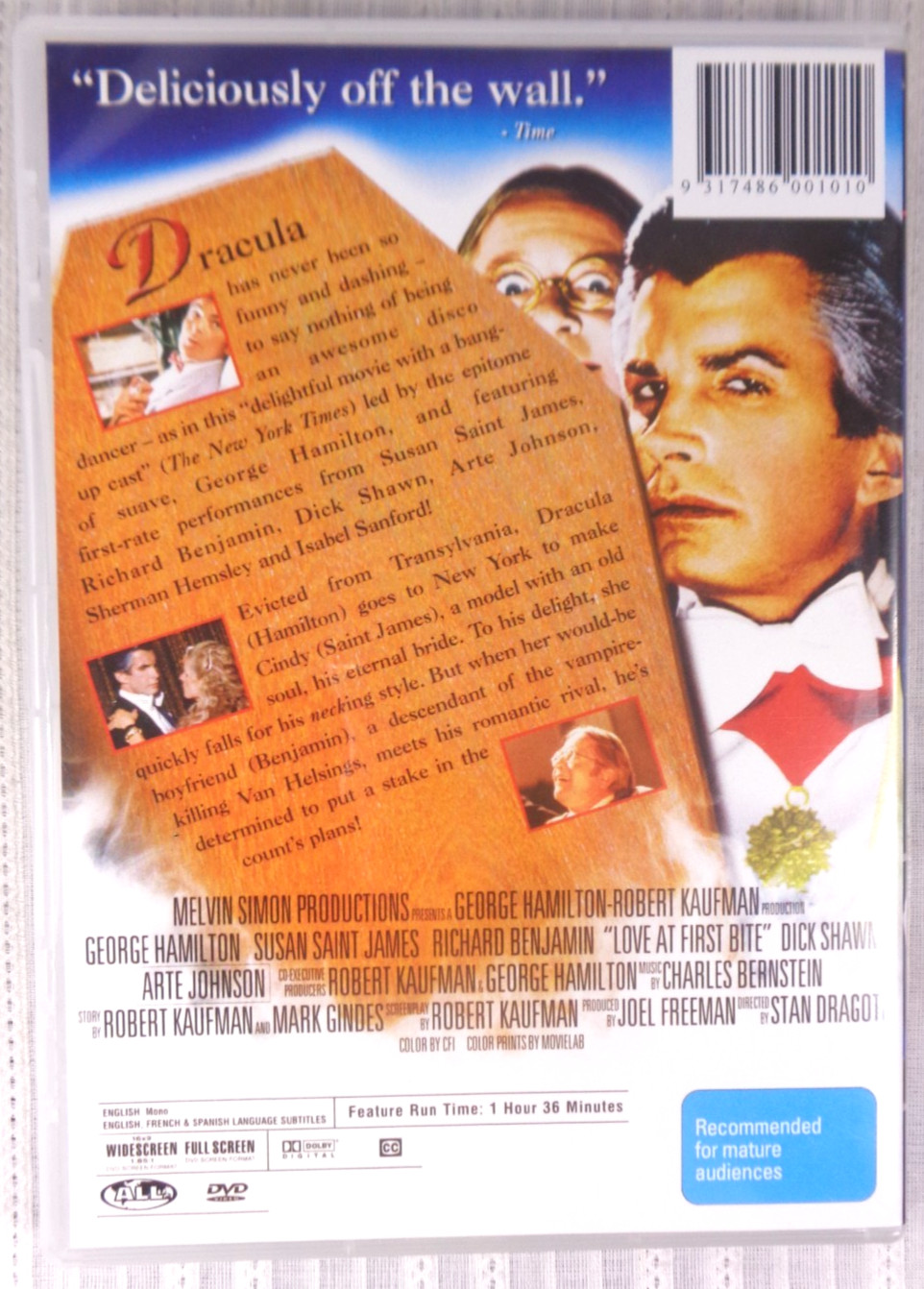 Love at First Bite (DVD, 1979) George Hamilton Excellent!