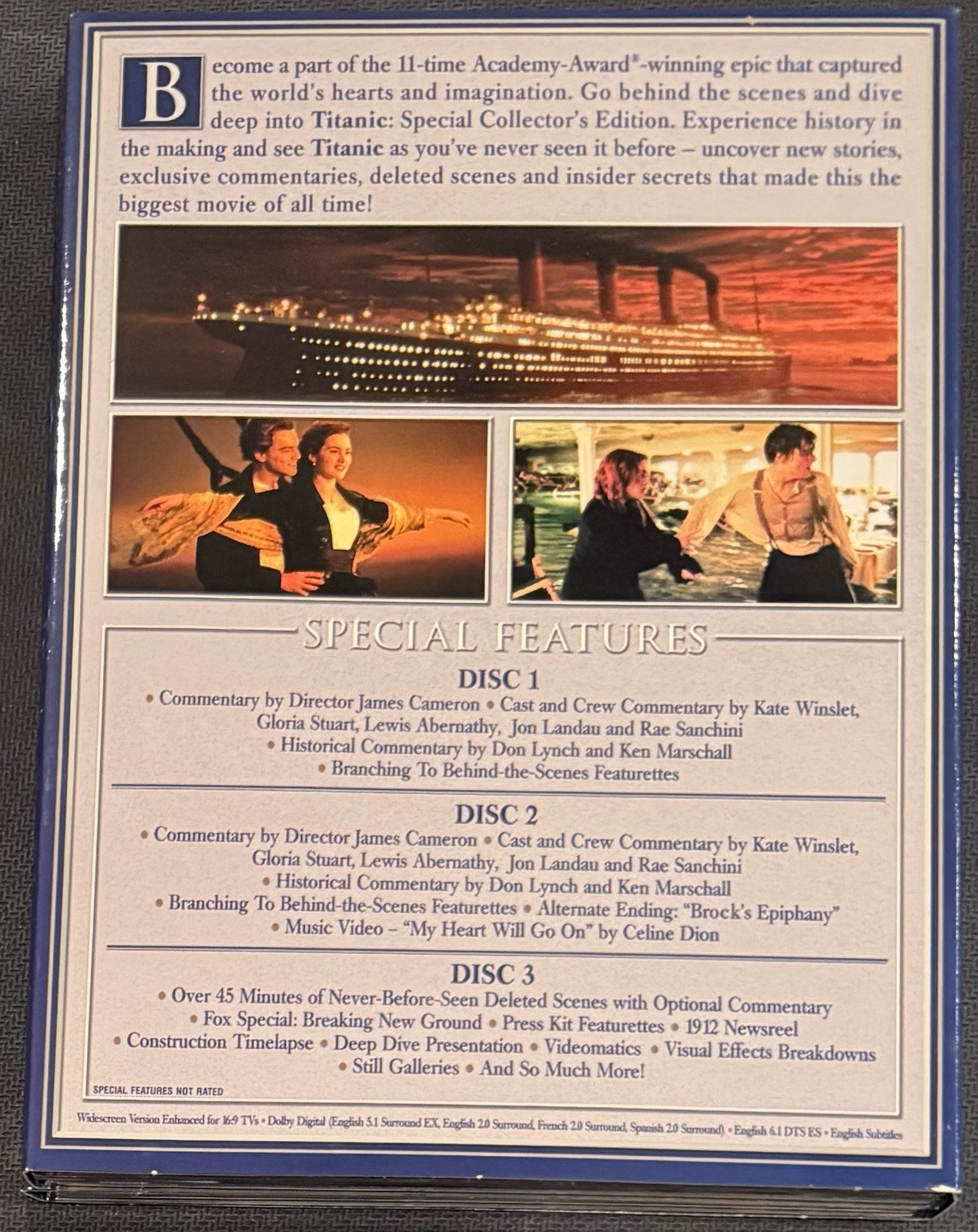 20th Century Fox Titanic Special Collector’s Edition 3-Disc DVD PG-13 Cameron