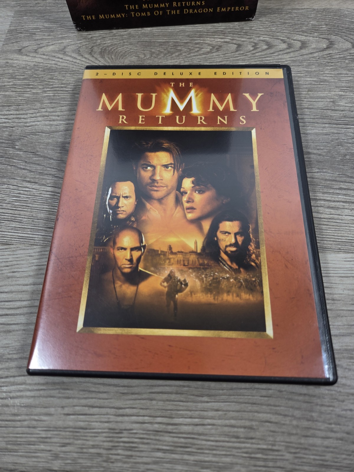The Mummy Trilogy DVD 2012 3-Disc Set Slip Cover Plus The Mummy Tom Cruise Used