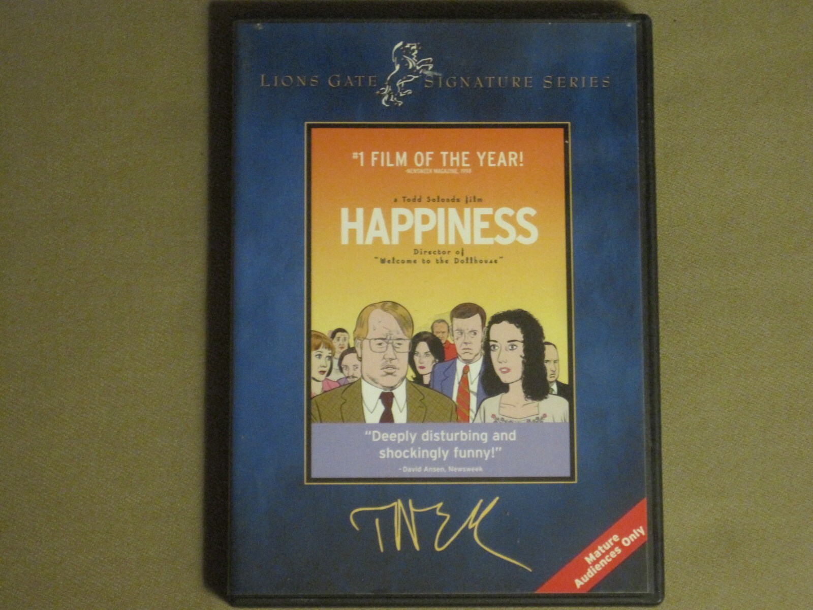 HAPPINESS (1998) DVD TODD SOLONDZ PHILIP SEYMOUR HOFFMAN JANE ADAMS NC-17 OOP NM