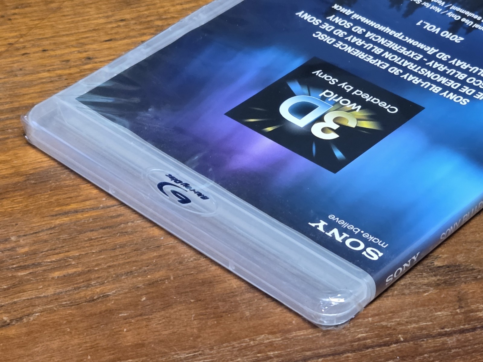 Sony 3D World Experience Disc 2010 Vol 1 Blu Ray Promo 3DTV 3D – NEW / SEALED