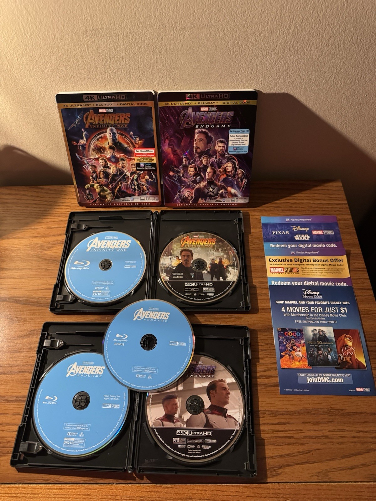Avengers: Infinity War & Endgame (4K Ultra HD, 2018-19, Includes Digital Copy)