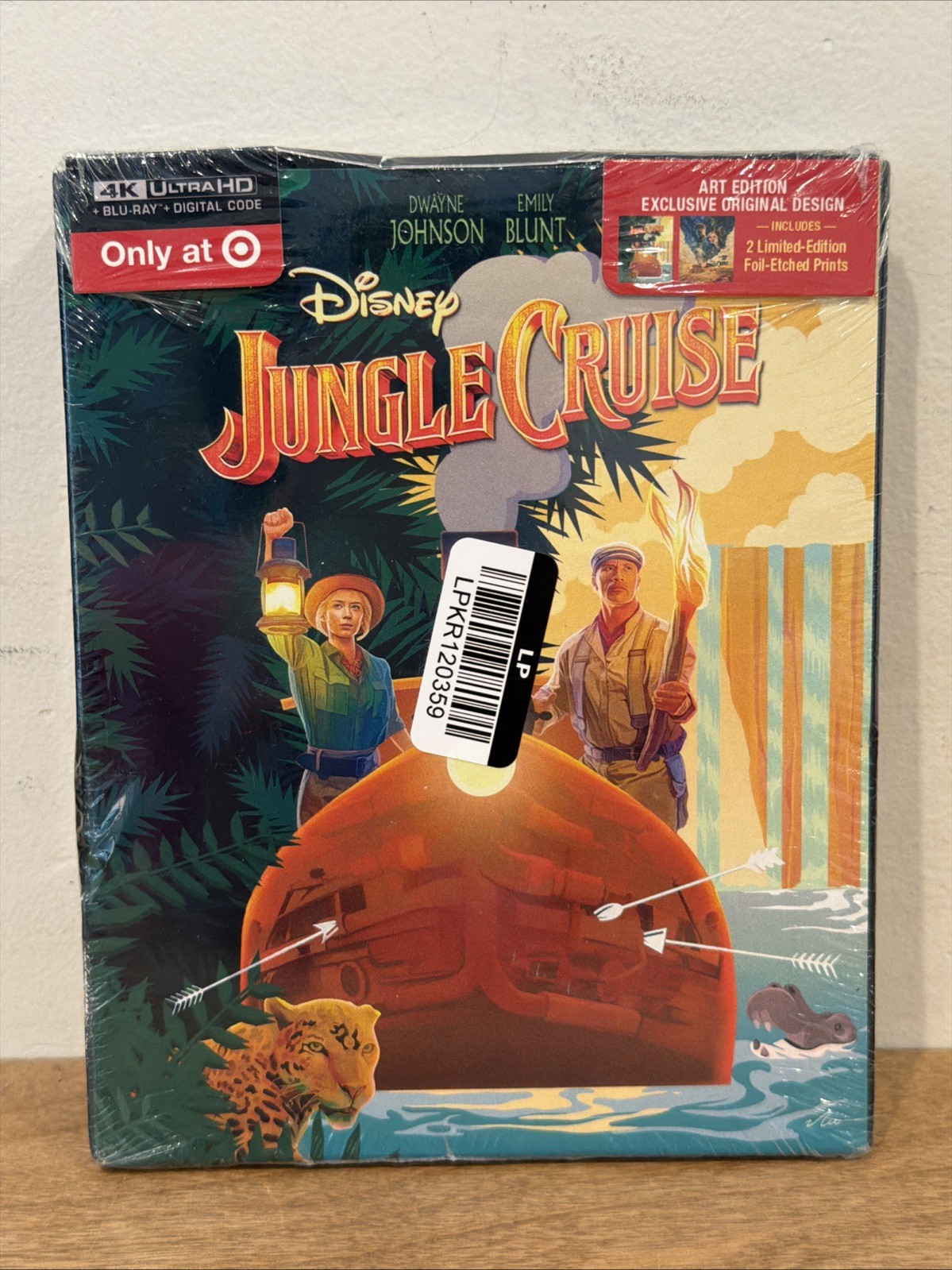 Jungle Cruise – Target Exclusive STEELBOOK (4K UHD + Blu-ray + Digital) Sealed!