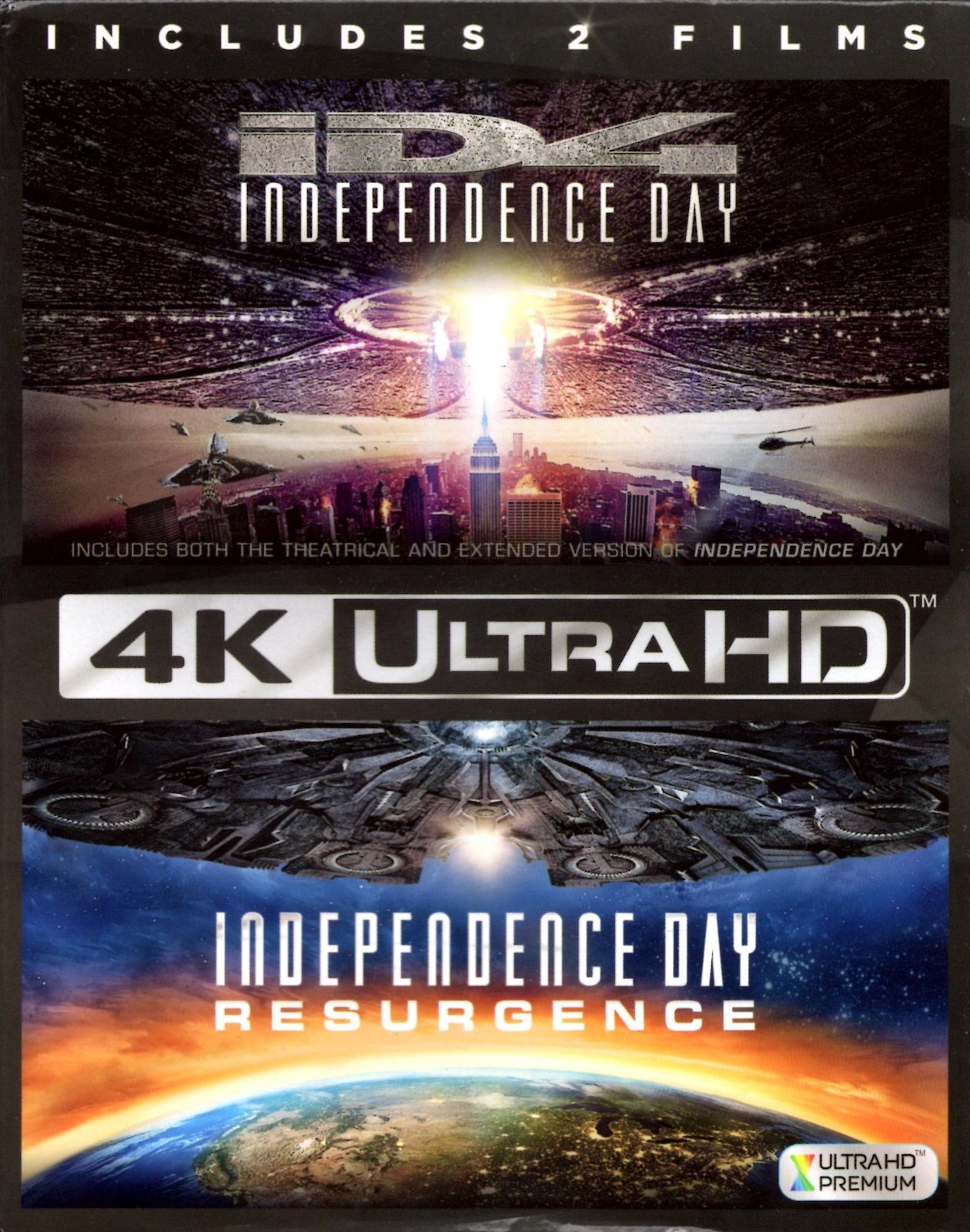 Independence Day/Independence Day Resurgence (4K / Blu-ray + Digital) New