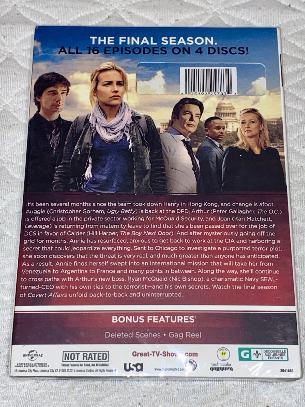 Covert Affairs Complete Series, Season 1-5, DVD, Piper Perabo, New & Sealed