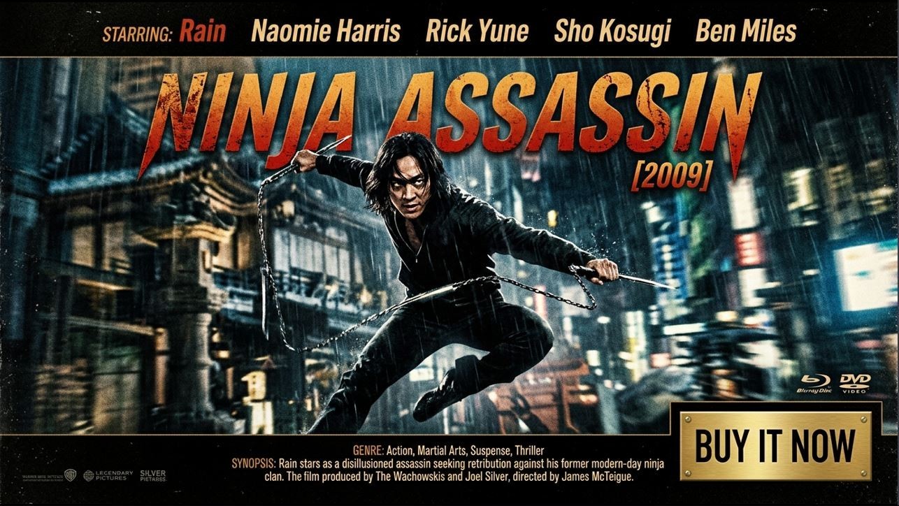 Ninja Assassin [2009] (Blu-ray, 2010) Rain, Rick Yune,Sho Kosugi,Not a Scratch!