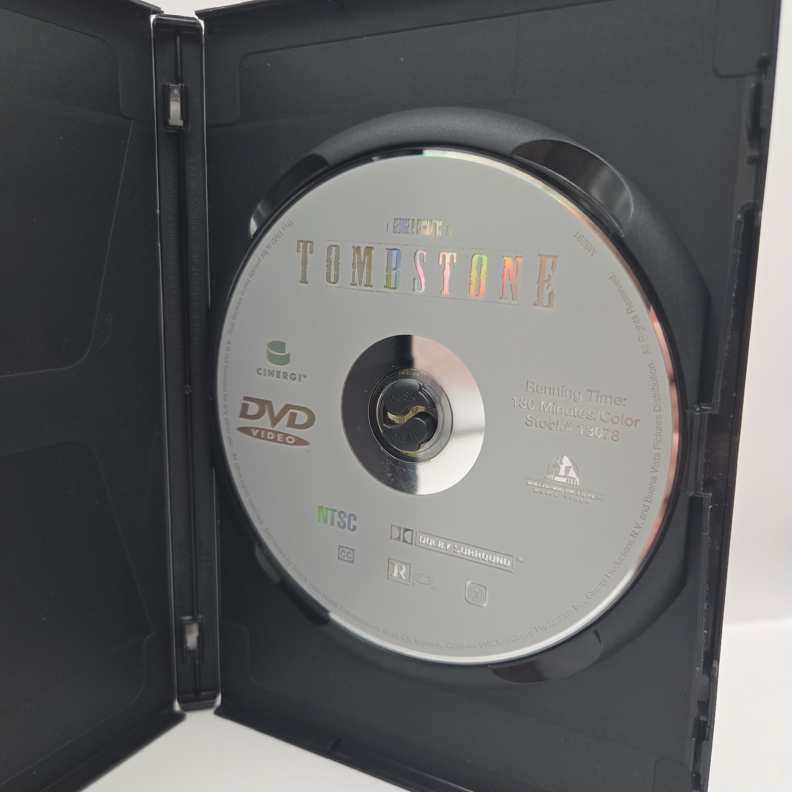 Tombstone DVD 1993 Kurt Russell Val Kilmer Western Action George P. Cosmatos OOP