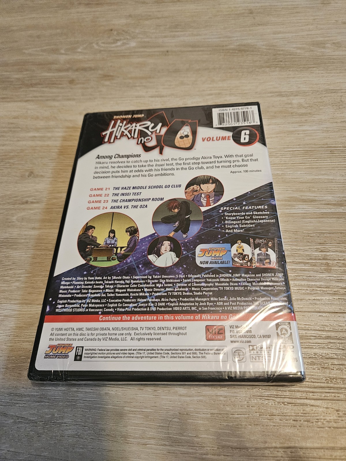 Hikaru no Go – Vol 6 – Among Champions – Shonen Jump – Anime DVD – VIZ Media New