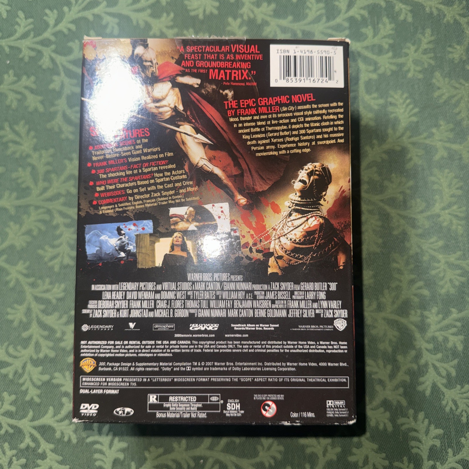 300 DVD NTSC Exclusive 2 Disc Limited Edition SPARTAN HELMET REPLICA New Sealed