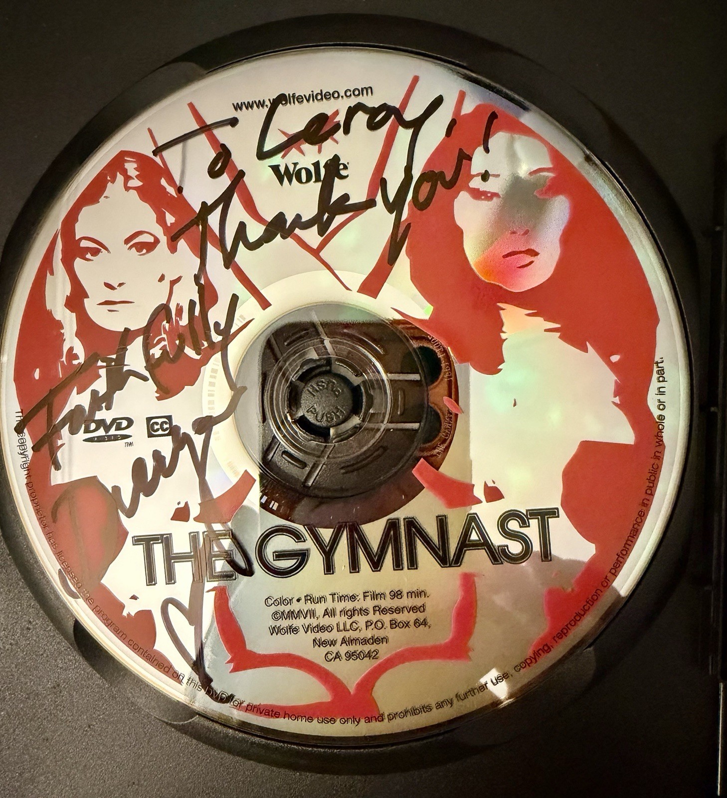 SIGNED BY ACTRESS The Gymnast (DVD, 2007) Wolfe Video Dreya Weber