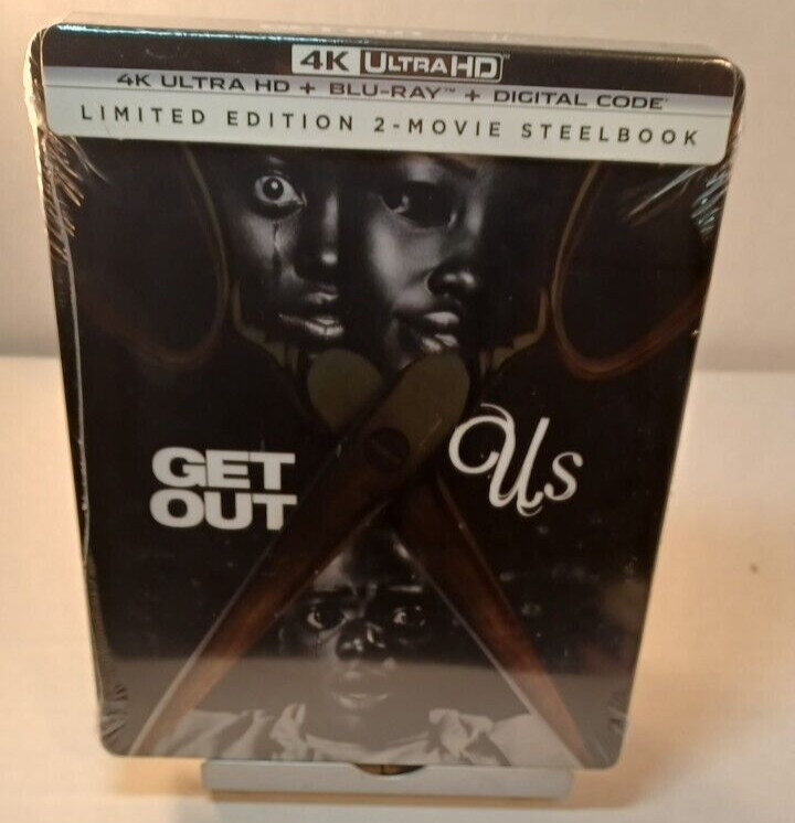 Get Out / Us Double Feature -Collector Steelbook (4K/Blu-ray-No Digital)-Box S&H