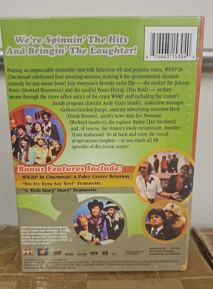 WKRP in Cincinnati: The Complete Series 1-4 + Bonus (DVD, 2014, 13-Disc Set) US