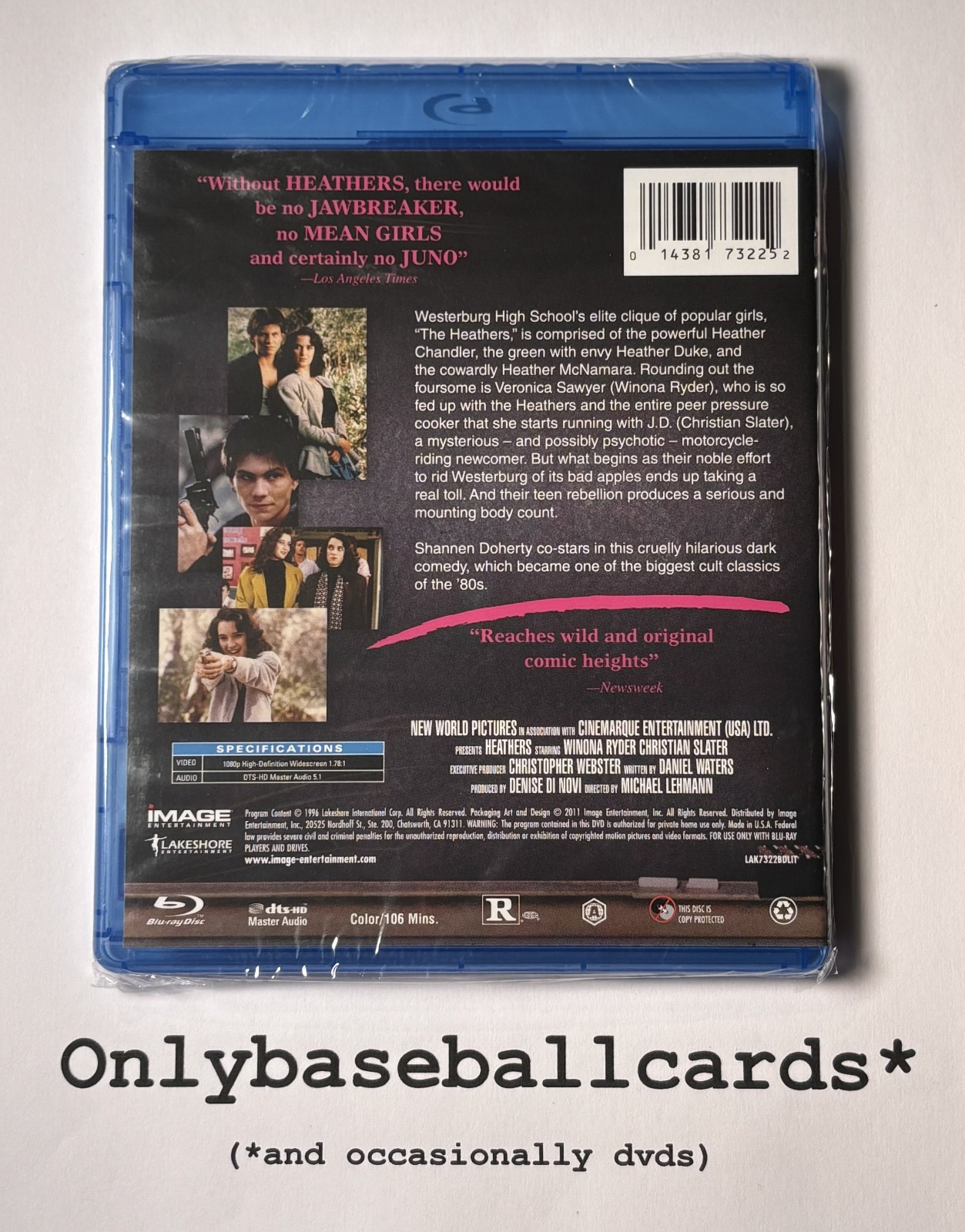 Heathers (1988) IMAGE Blu Ray *Brand New* OOP